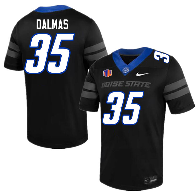 Jonah Dalmas Jersey, Boise State Broncos #35 Jonah Dalmas Football Jersey College Uniforms-Black